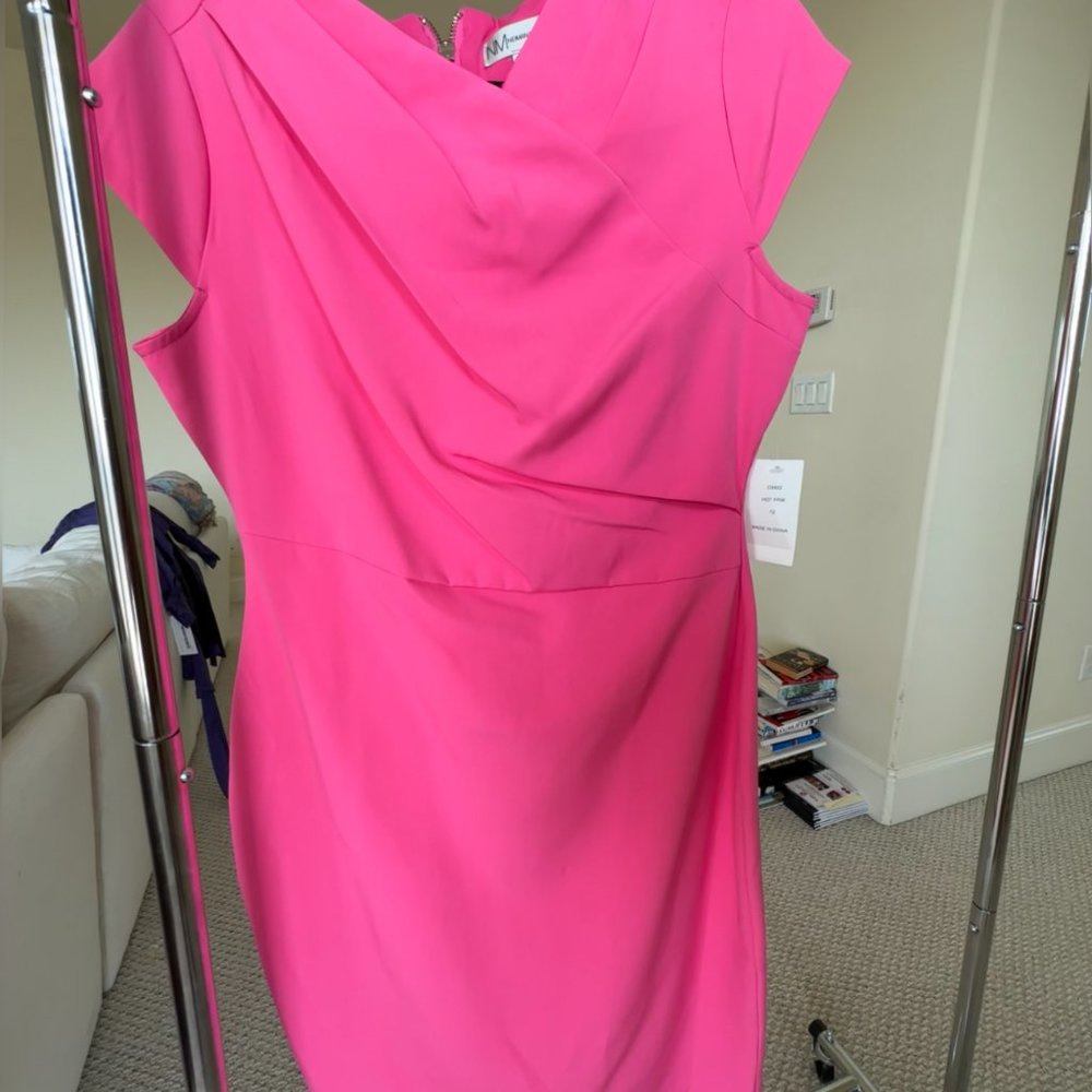 NWT Neiman Marcus Midi Work Dress Perfect for the office Sz 12 - Picture 2 of 6